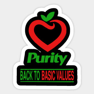 Purity Grocery - Rebranded Logo ("rough" style) Sticker